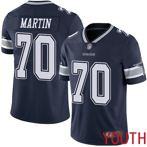 Youth Dallas Cowboys Limited Navy Blue Zack Martin Home #70 Vapor Untouchable NFL Jersey->youth nfl jersey->Youth Jersey